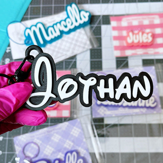 Custom 3D Printed Keychain/Bagtag