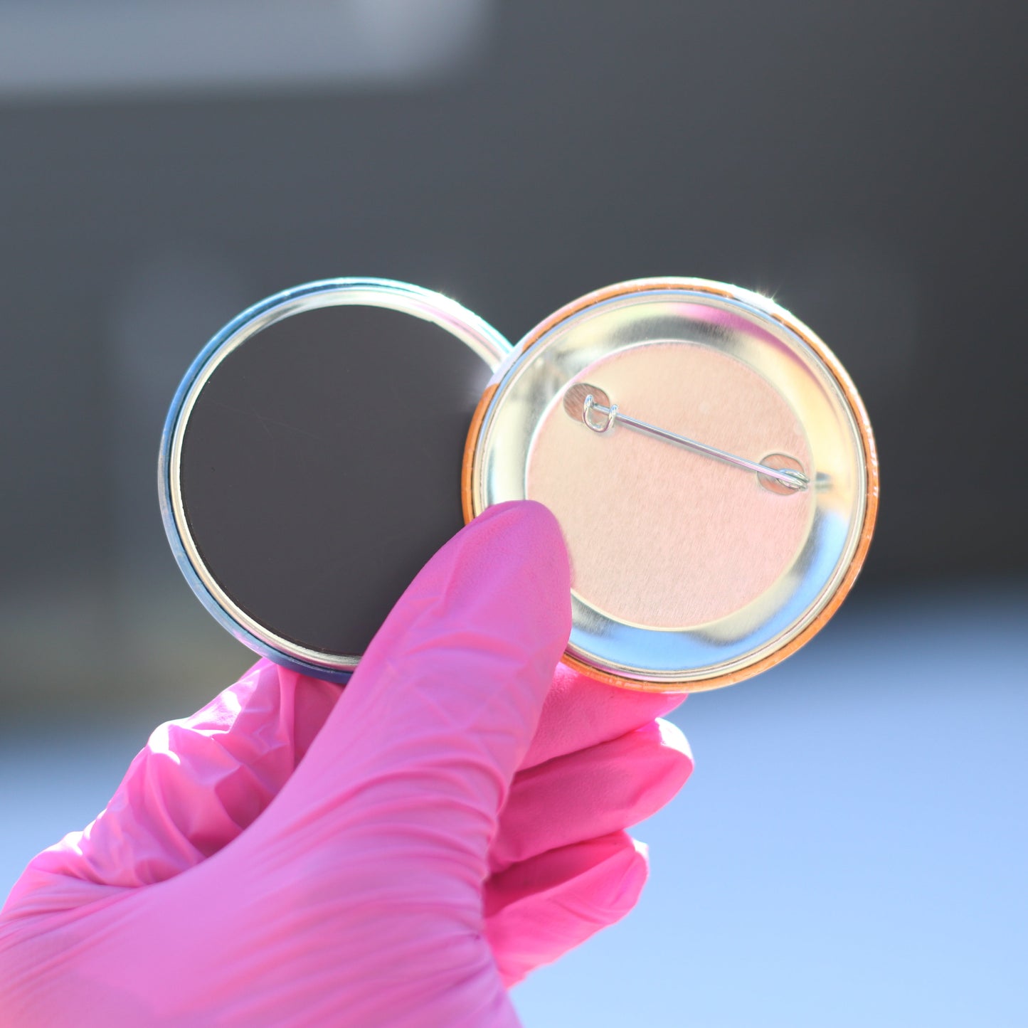 Round custom photo magnet 2.25 inches handcrafted in Canada