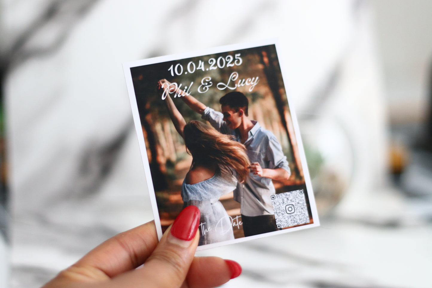 NFC Save the Date Invitation Magnet - 2.5" x 3.3"