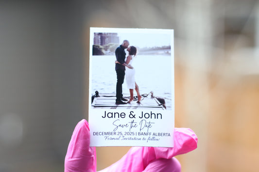 NFC Save the Date Invitation Magnet - 2.5" x 3.3"
