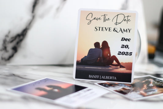 NFC Save the Date Invitation Magnet - 3.5" x 4.0"