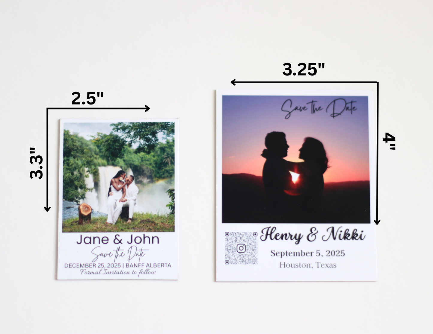 Save the Date Invitation Magnet - 3.5" x 4.0"