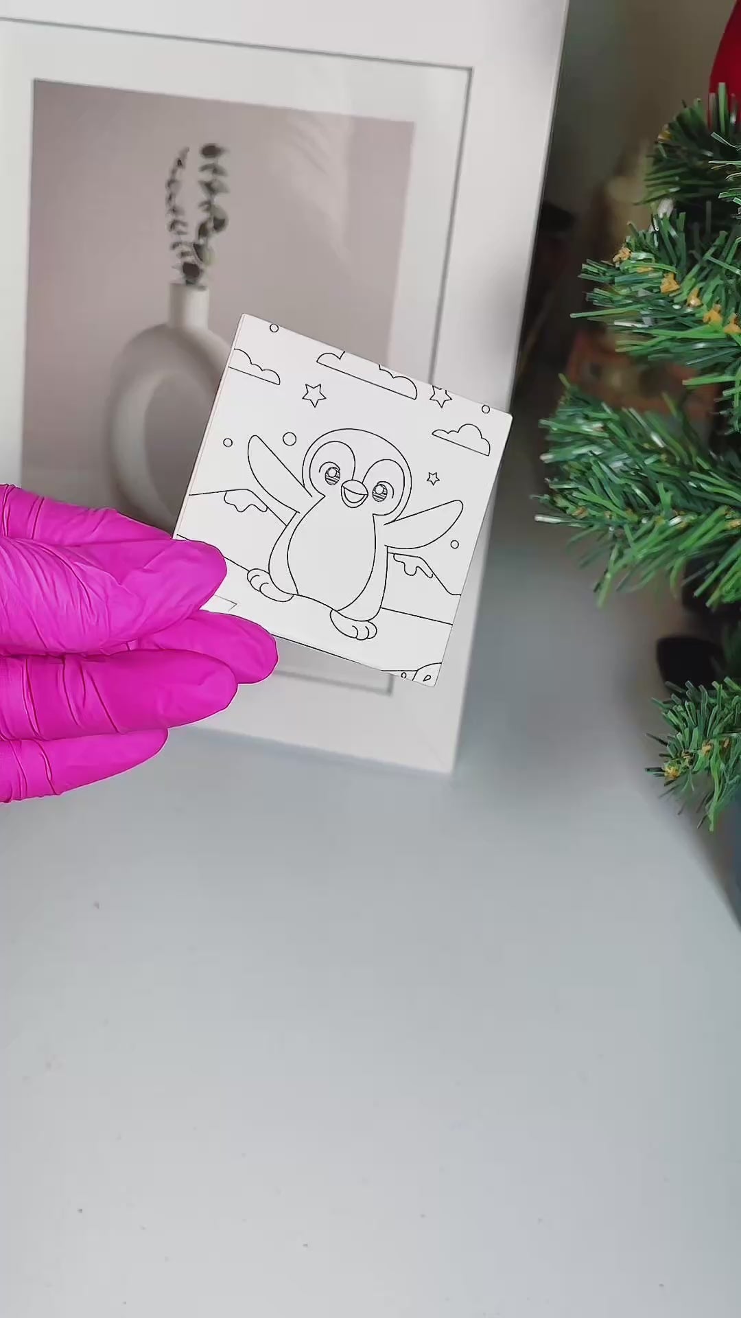 Dry erase color magnet